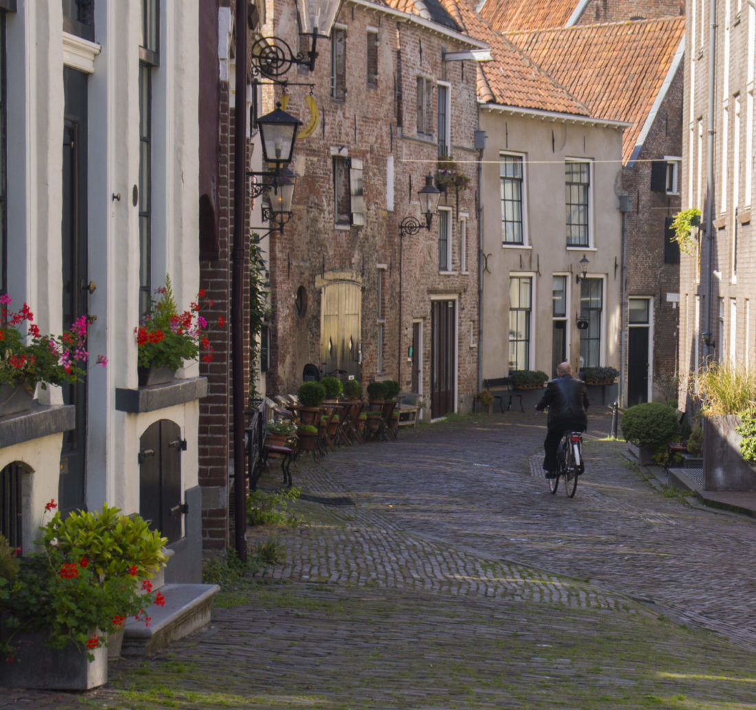 Bicyclist in Deventer